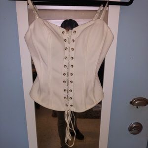 Forever 21 white corset top